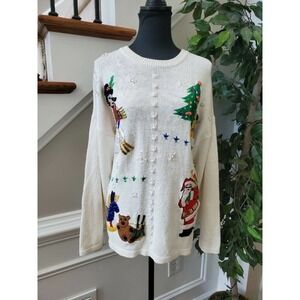 VTG Victoria Women Ramie & Cotton Scoop Neck Long Sleeve Soft Sweaters